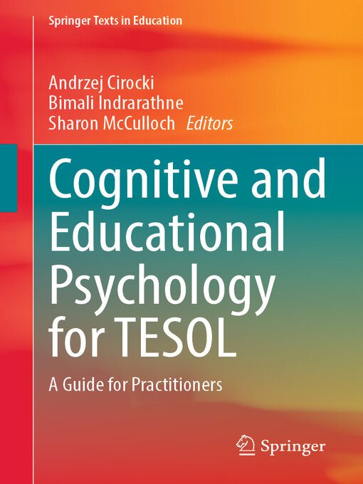 Title details for Cognitive and Educational Psychology for TESOL by Andrzej Cirocki - Available